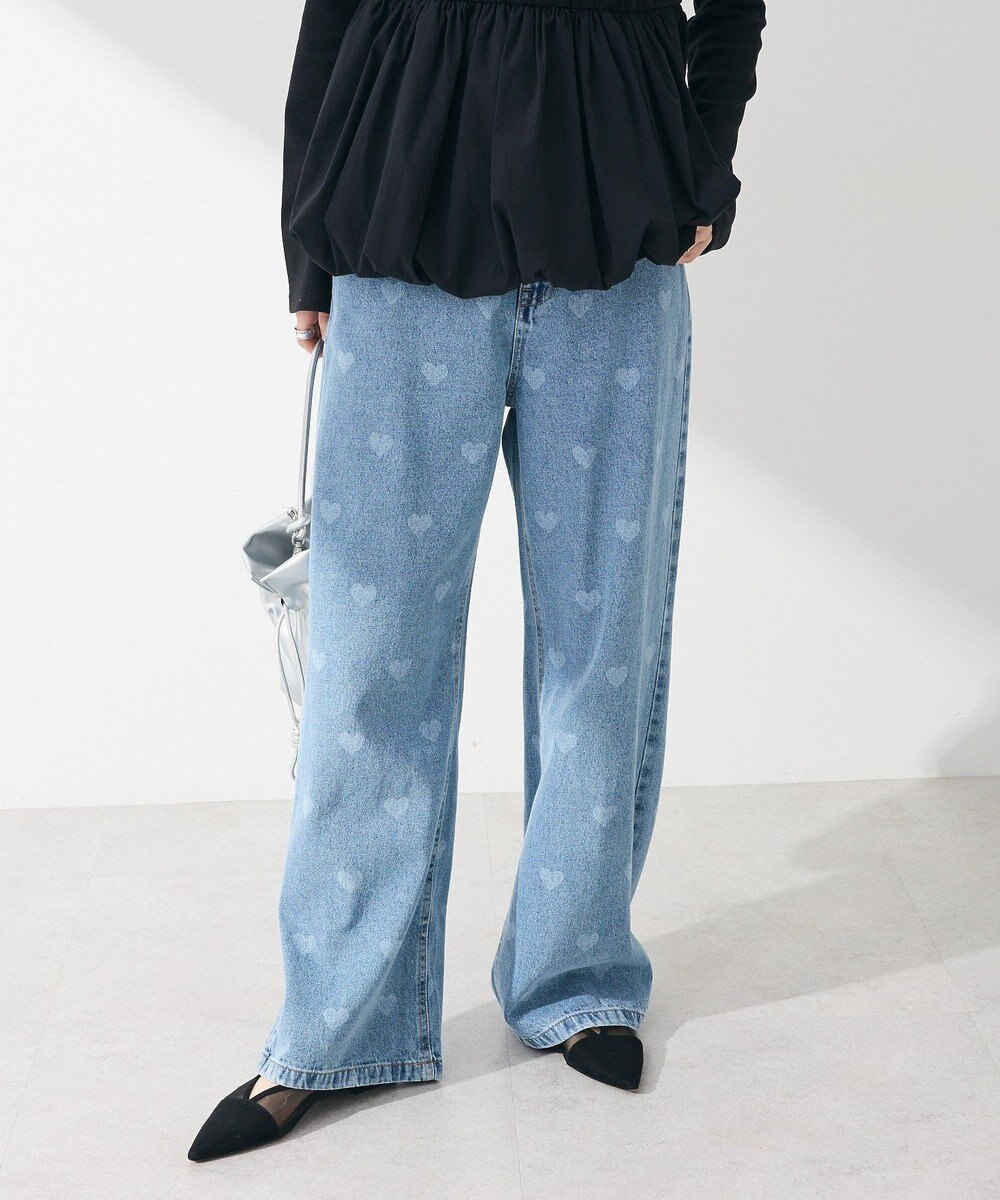 Green Parks ・ＳＵＧＡＲ　ＳＰＯＯＮ　ハート抜染ｐｔデニム 