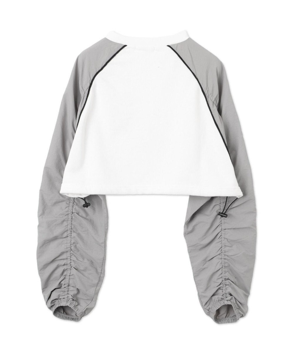 WEGO ナイロンスリーブナンバリングスウェット 