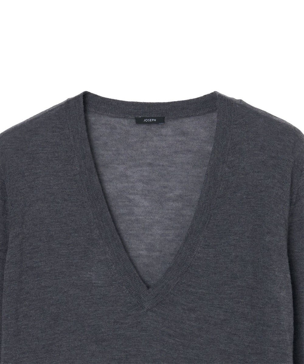 JOSEPH 【洗える】キャッシュエアー　Vネックニット 