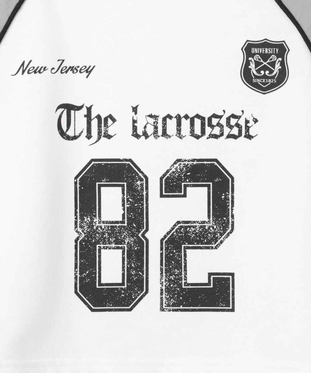 WEGO ナイロンスリーブナンバリングスウェット 