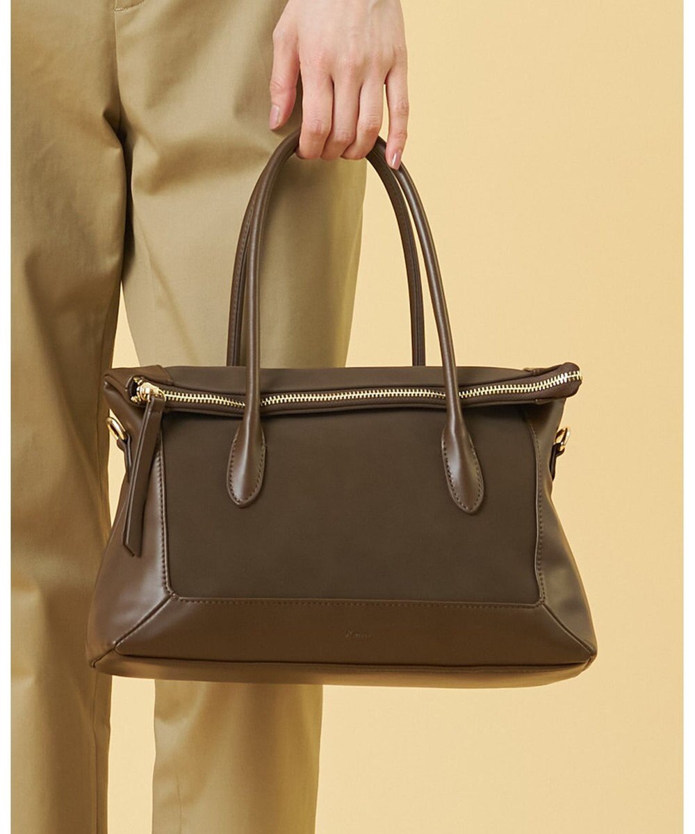 J.PRESS LADIES スエードコンビ トートバッグ 