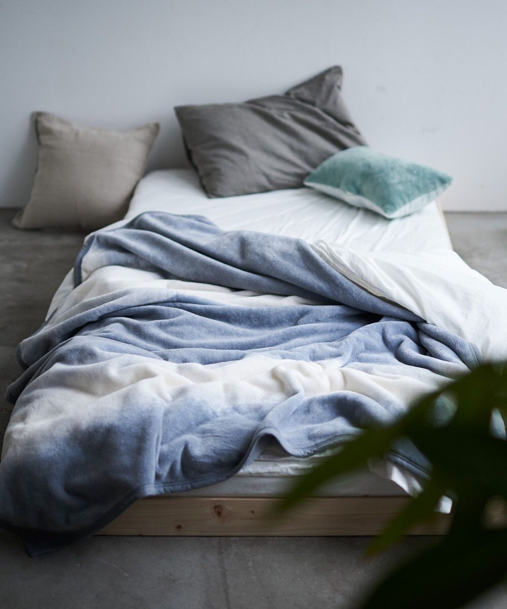 LOOM&SPOOL FOL綿毛布シングル／グレー 