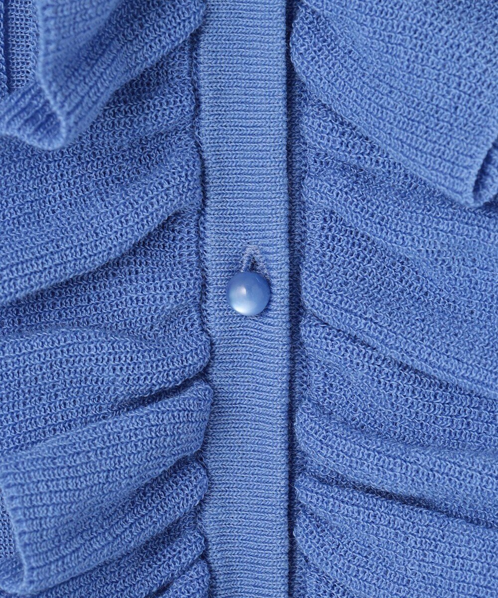 組曲 シアーニット フリルカーディガン 