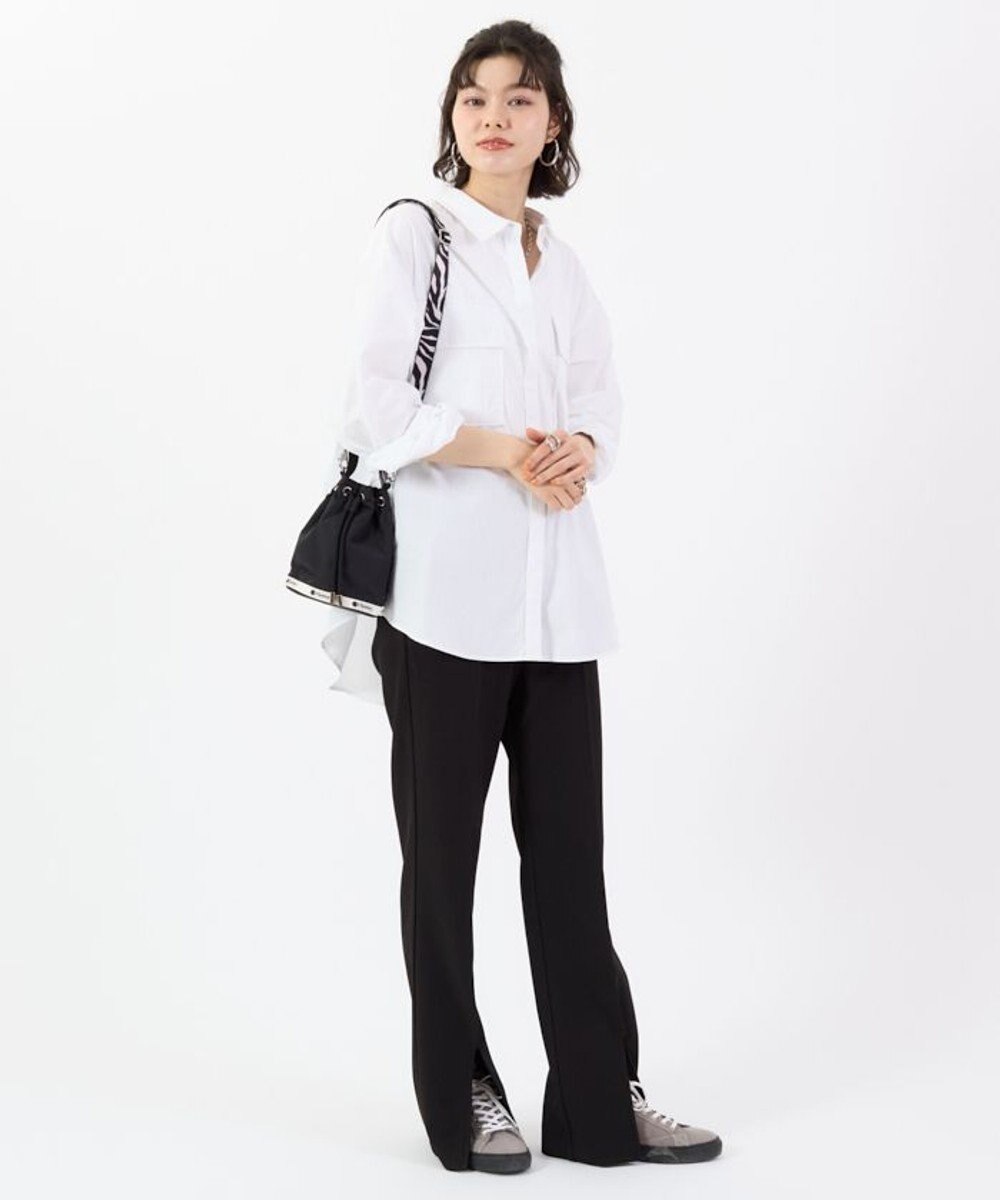 LeSportsac DRAWSTRING BUCKET XBODY/ノワールゼブラ 