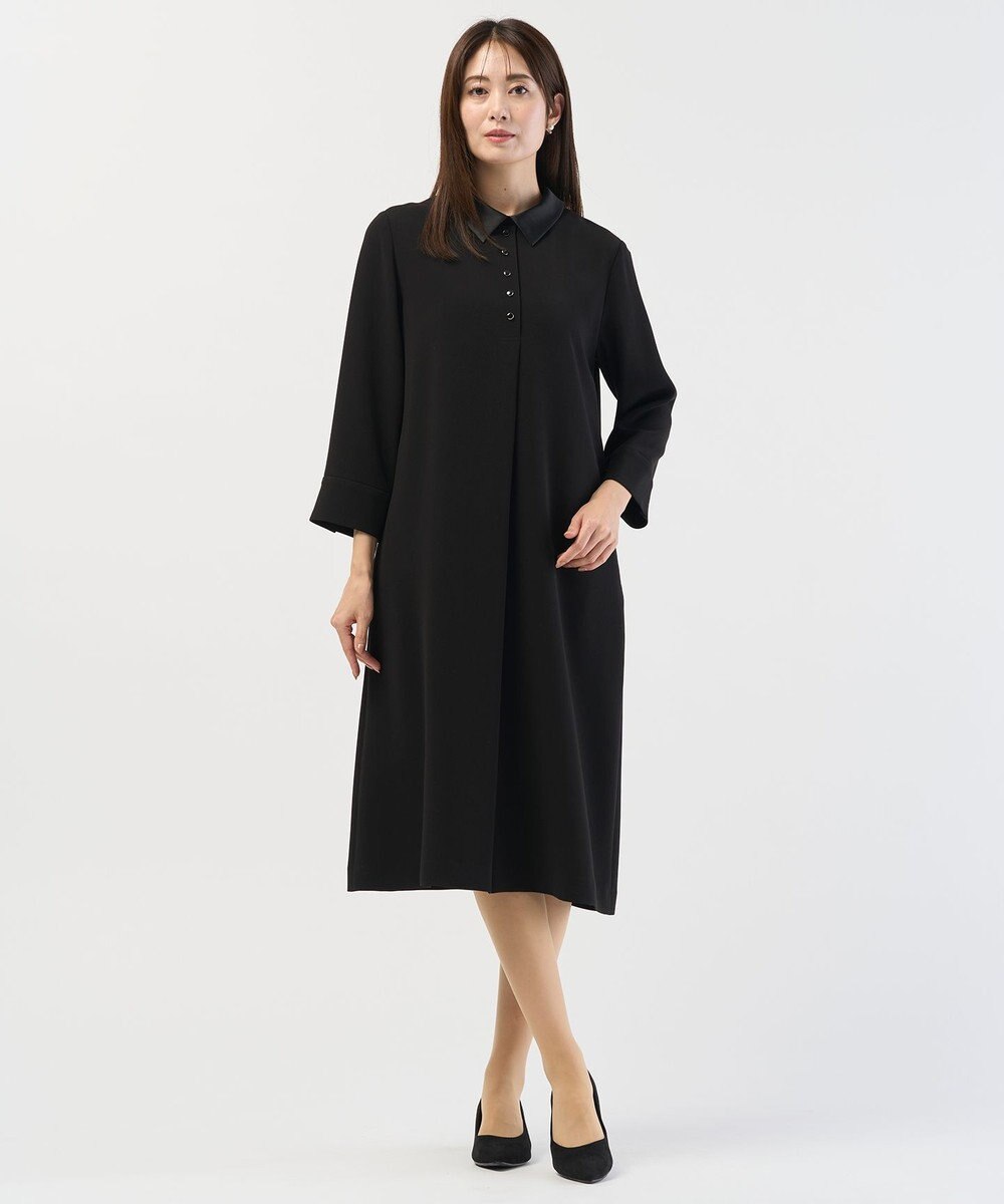 J.PRESS LADIES S 【2way】セラテリーダブルクロス 襟付き ワンピース 