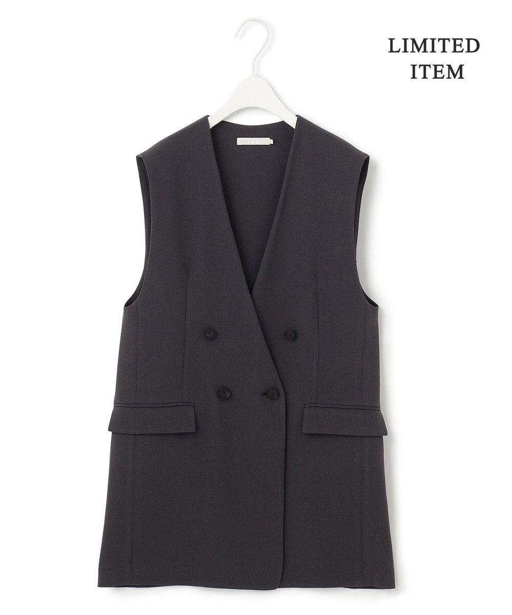 ICB 【WEB限定・洗える】BackSatinGeorgette ノーカラージレ 