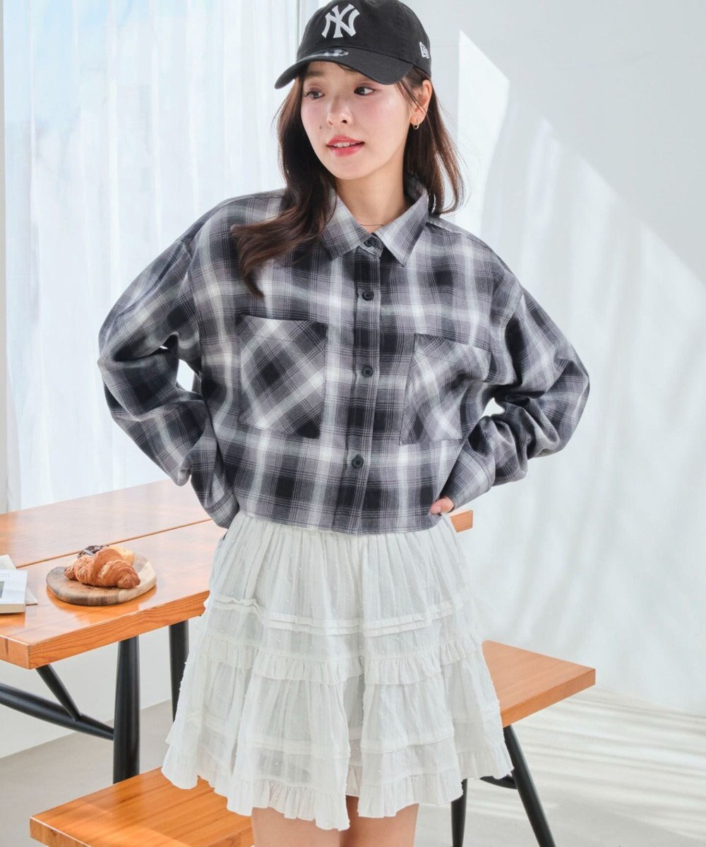 WEGO チェックショートシャツ 