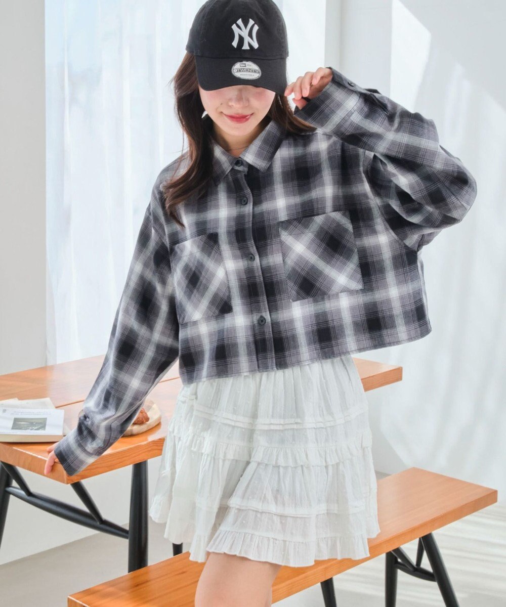 WEGO チェックショートシャツ 