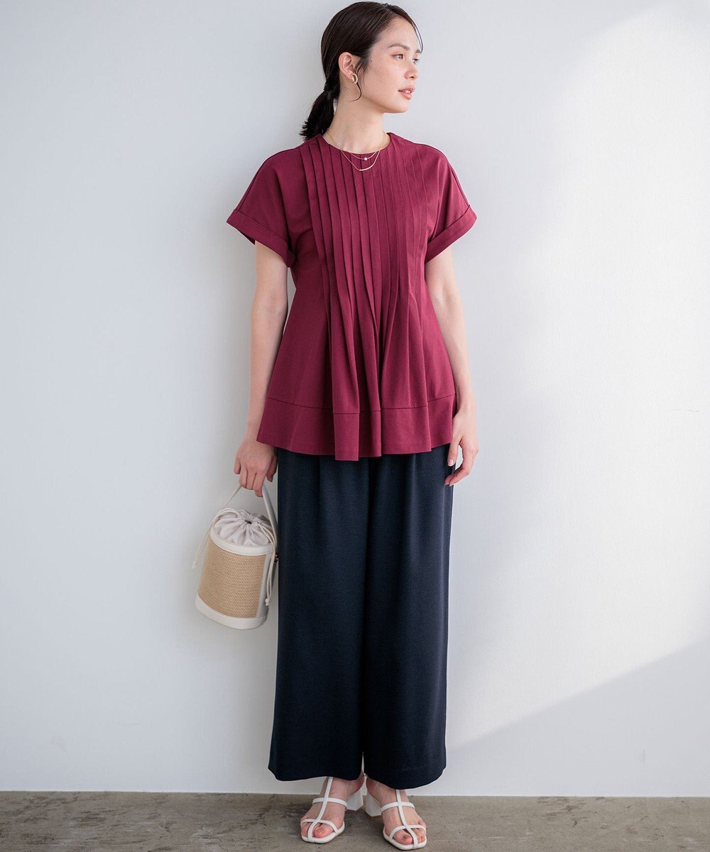 組曲 L 【先行予約】サマージャージーブラウスライク カットソー 