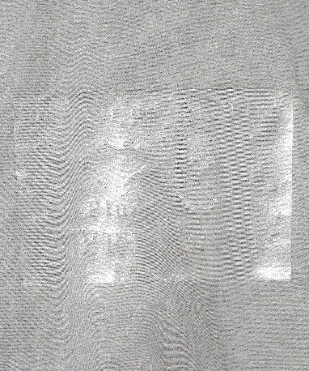 Green Parks 箔プリントチュール重ねプルオーバー 