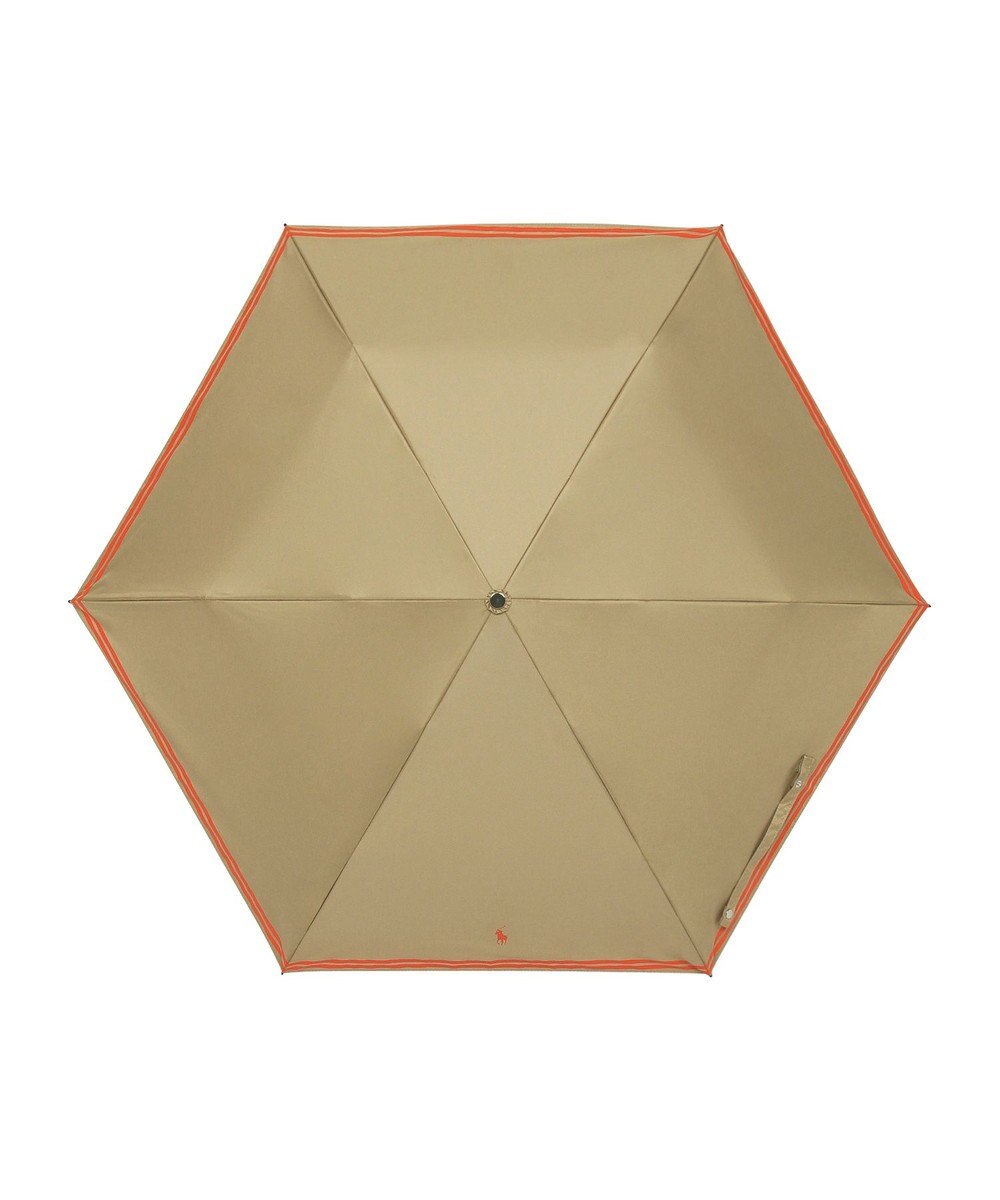 MOONBAT 【 遮光率100％/遮熱/UV/軽量】POLO RALPH LAUREN（ポロ ラルフローレン）晴雨兼用日傘 ワンポイント ポロポニー バイカラー  折りたたみ傘 