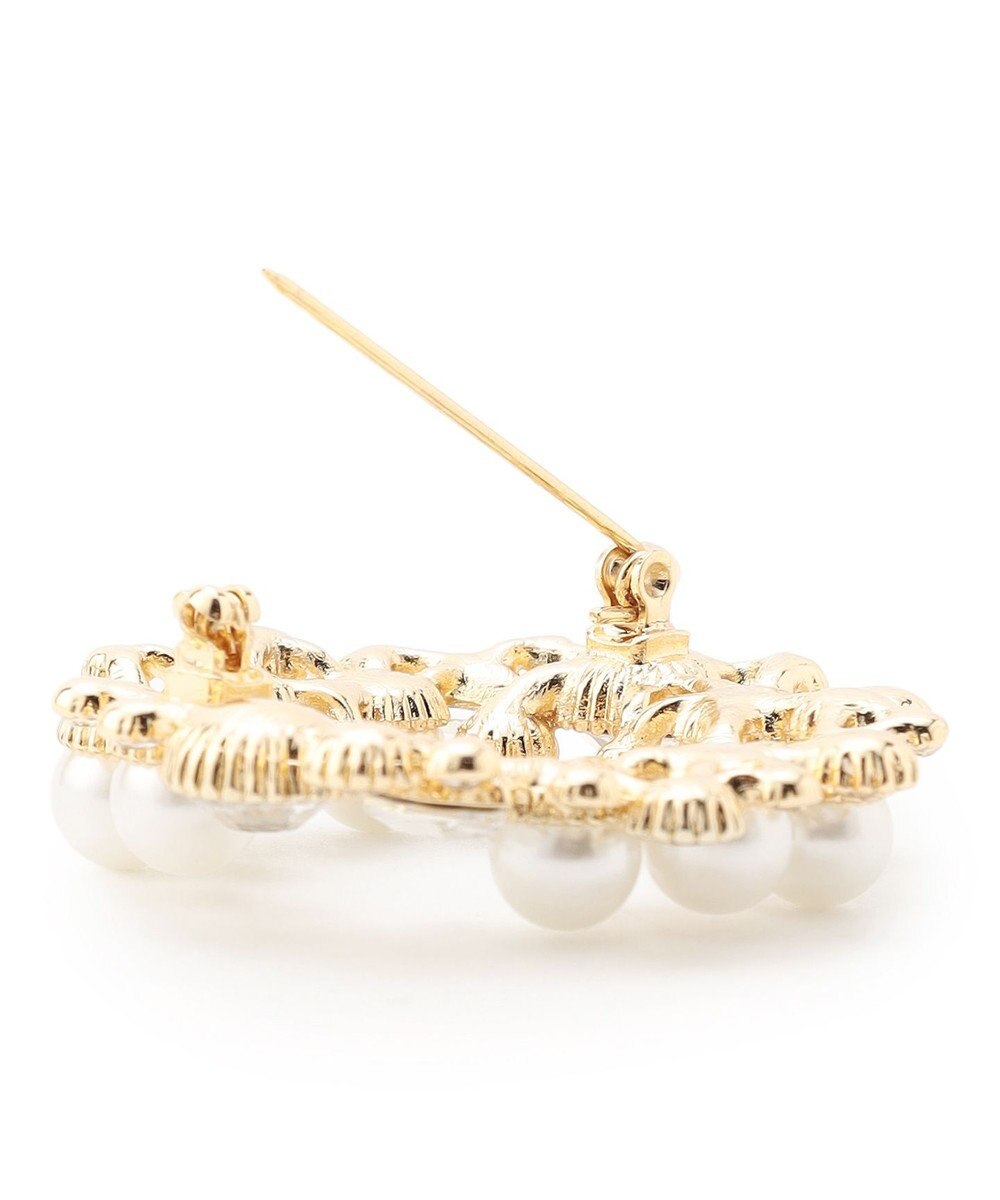 23区 ビジューMIX サークル ブローチ 