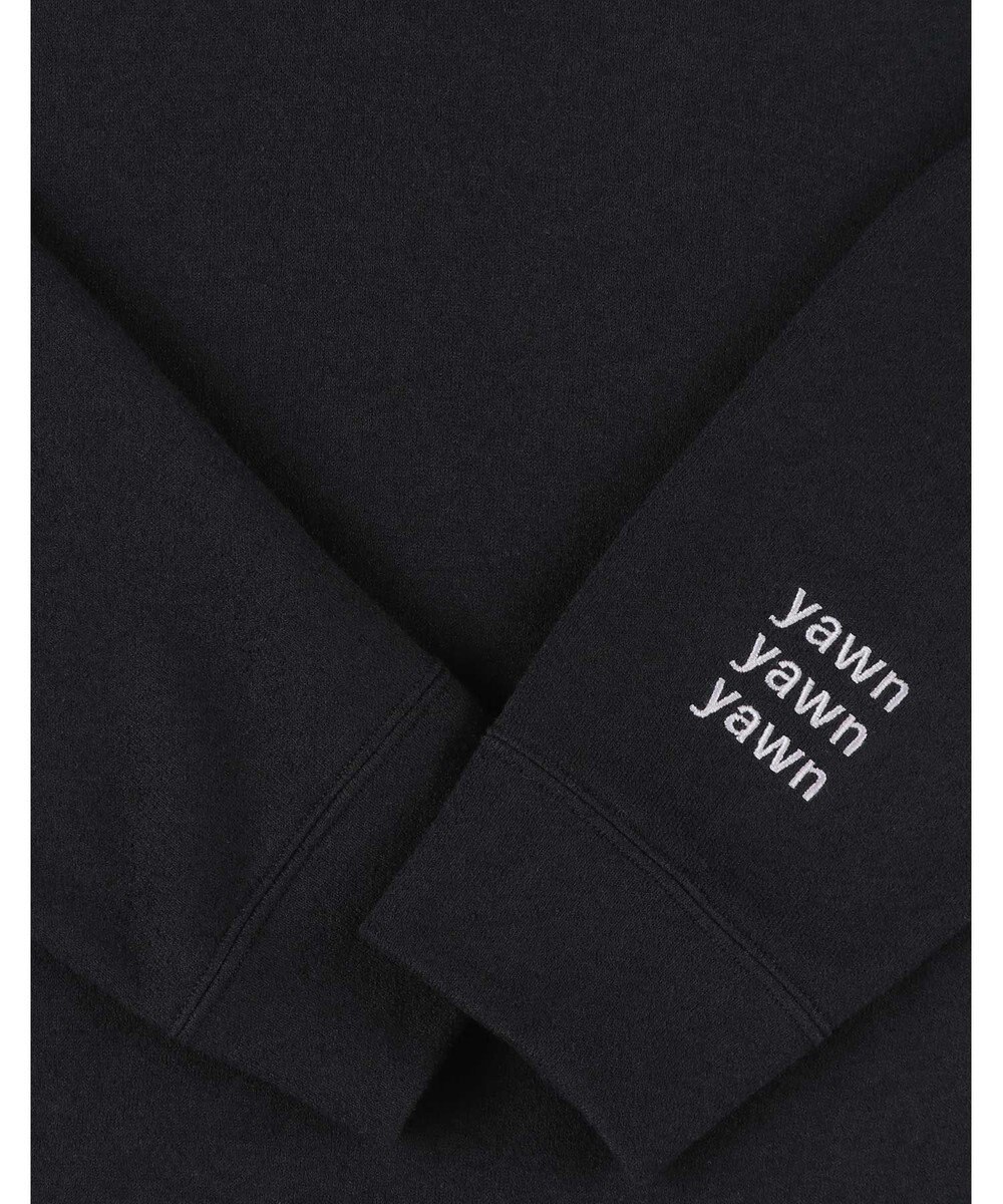 une nana cool 【綿混】あくびのお嬢さんのブークレー裏毛フーディー 