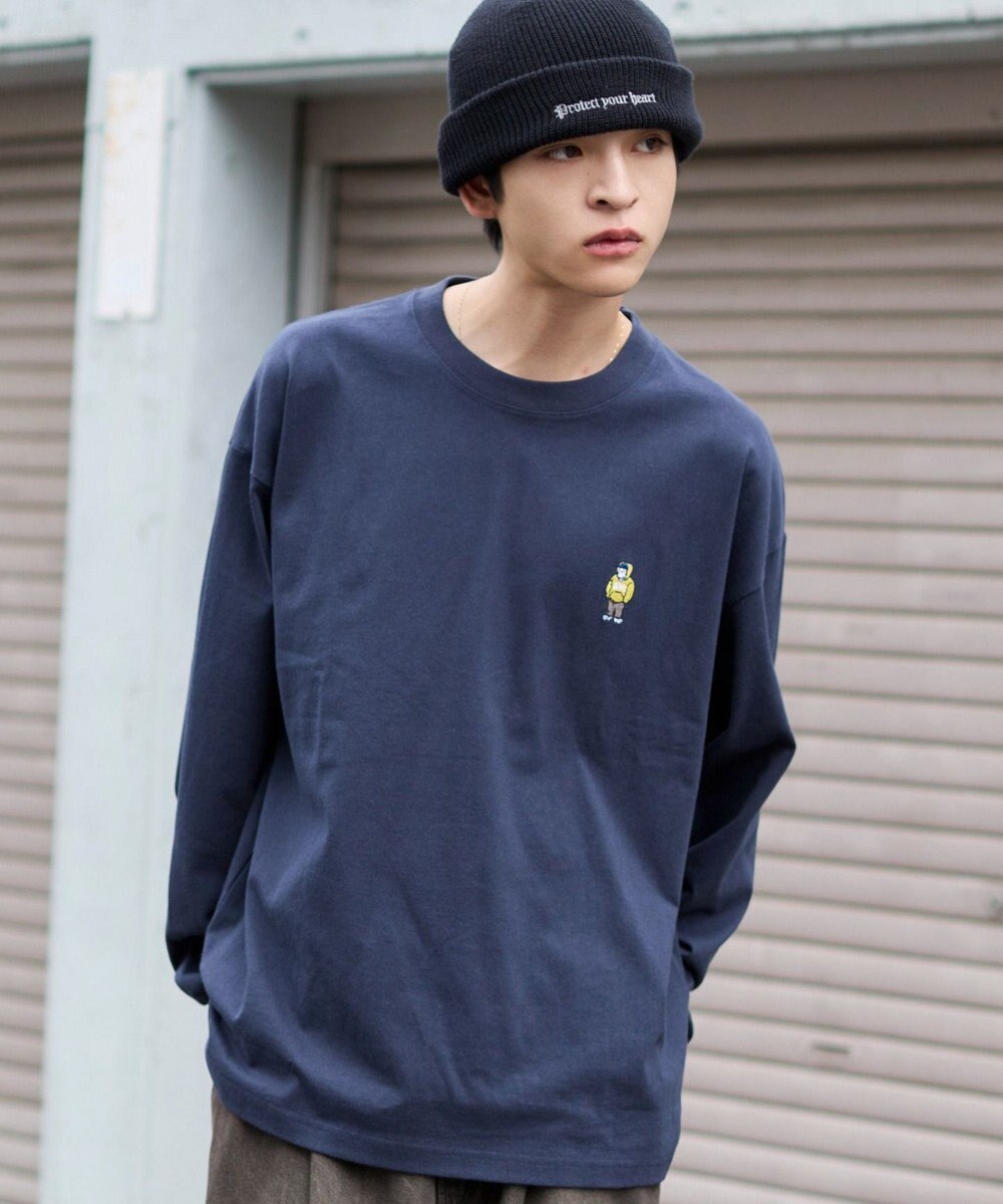 WEGO 【ユニセックス着用ITEM/MLサイズ展開】別注BENDAVISワンポイントT（LS） 