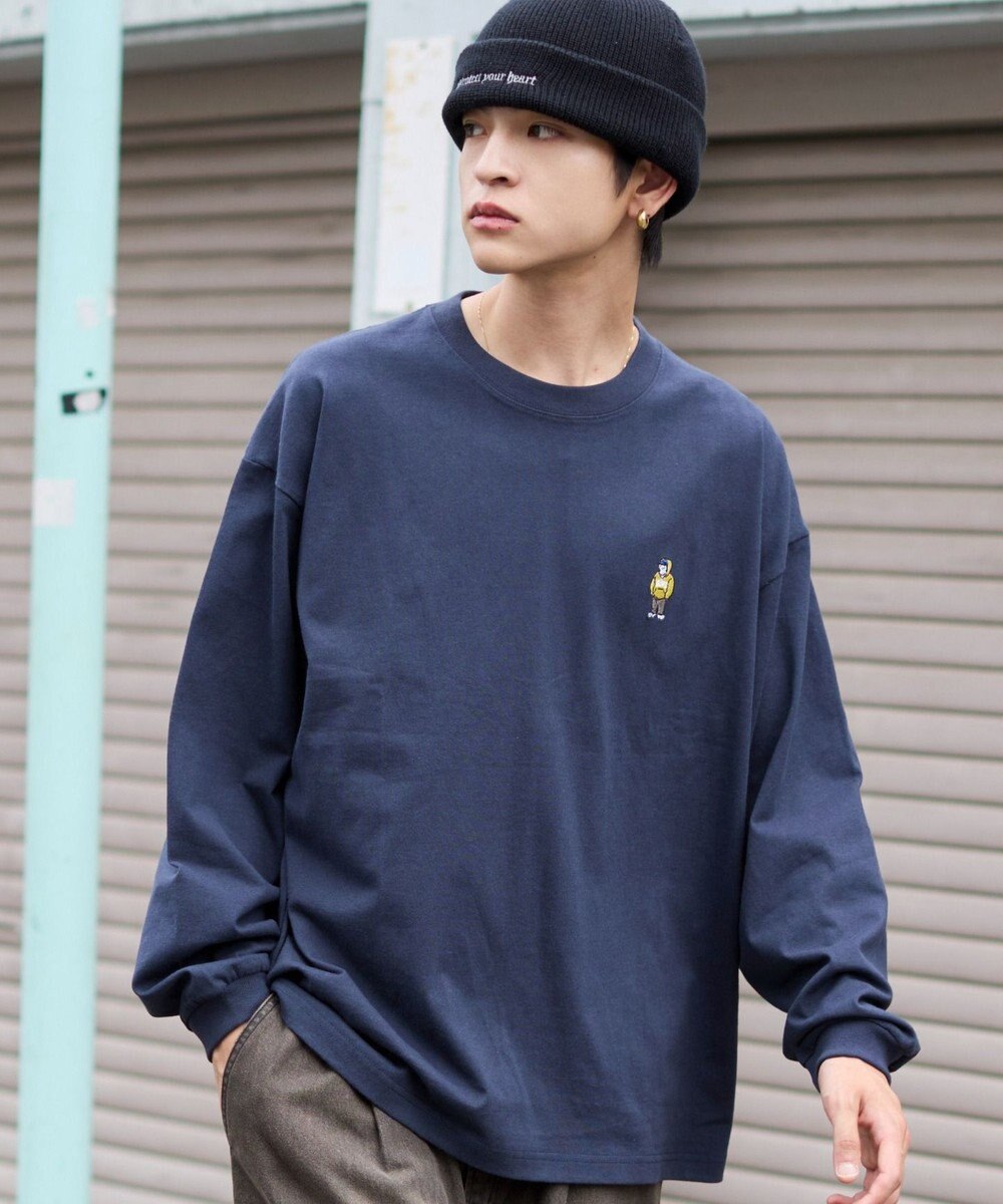 WEGO 【ユニセックス着用ITEM/MLサイズ展開】別注BENDAVISワンポイントT（LS） 