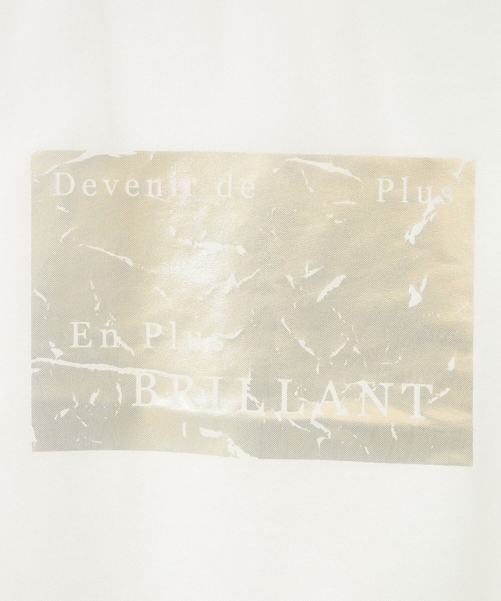 Green Parks 箔プリントチュール重ねプルオーバー 