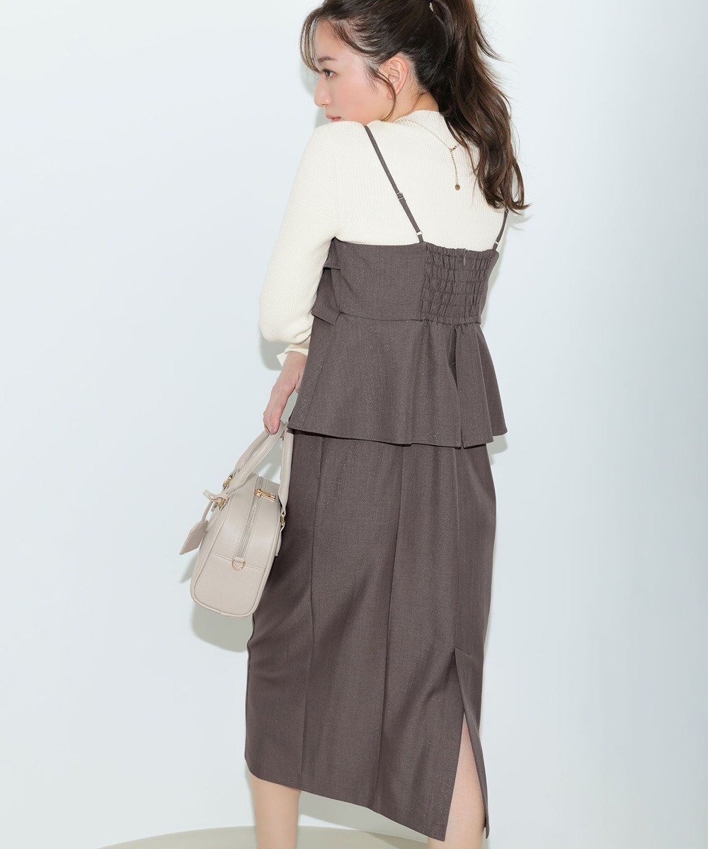 ANY SIS 【2SET】ビスチェ ワンピース × ニット セット 