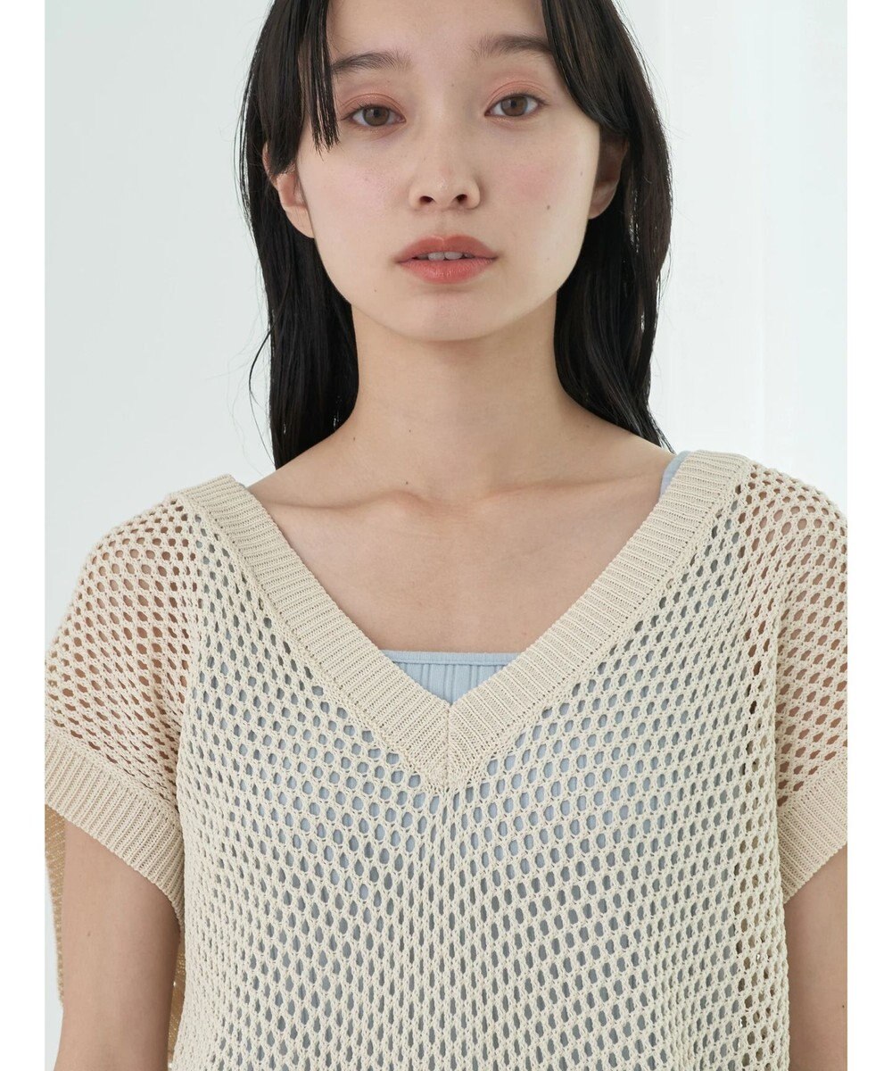 earth music&ecology Ｖネックメッシュベスト 