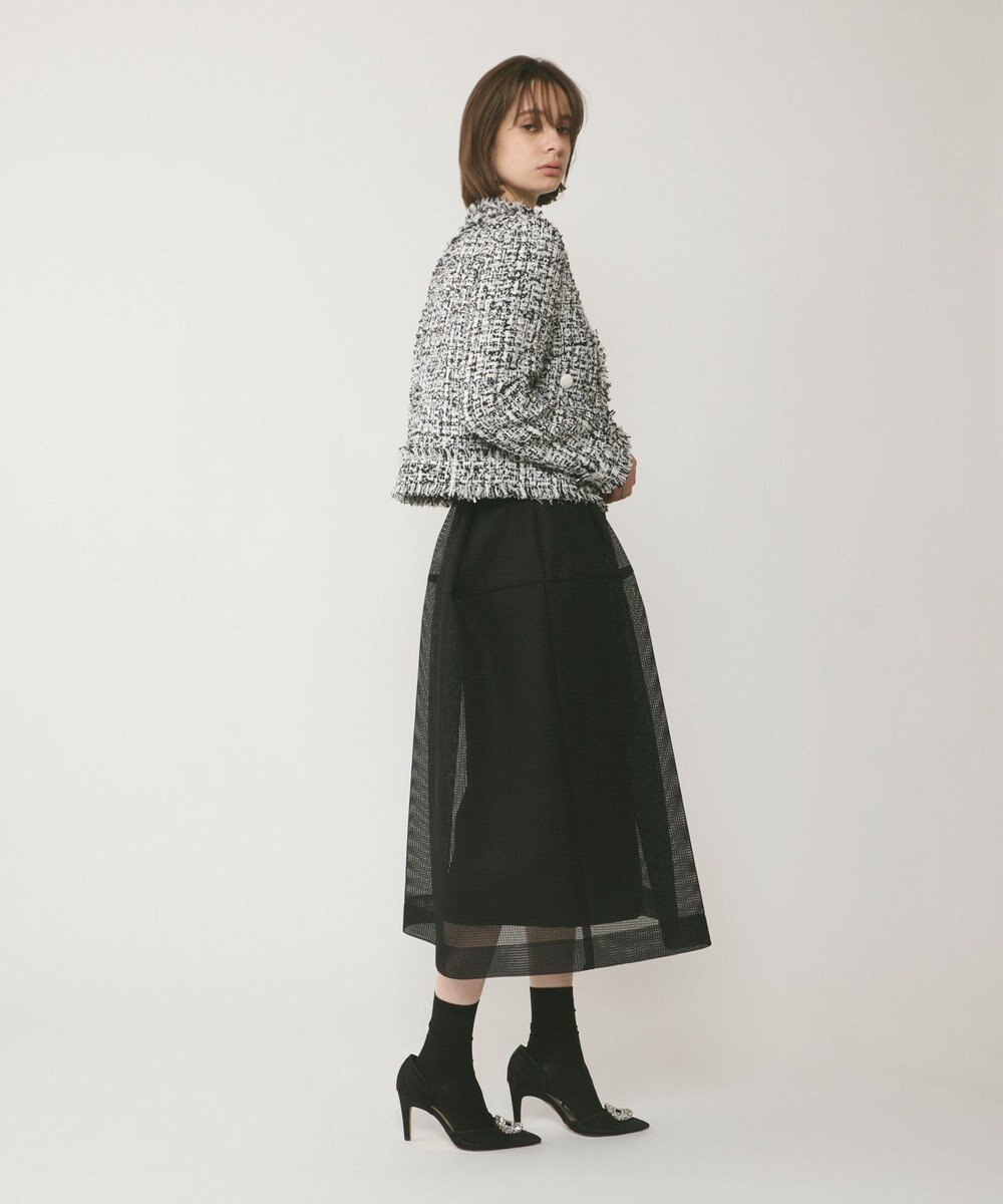 GRACE CONTINENTAL フリンジツイードジャケット 