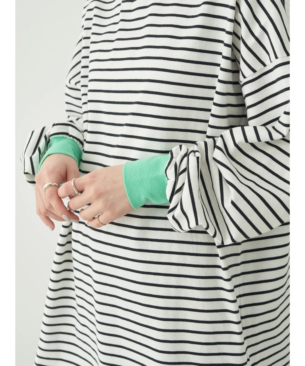 earth music&ecology トリカラーボーダーロンＴＥＥ 