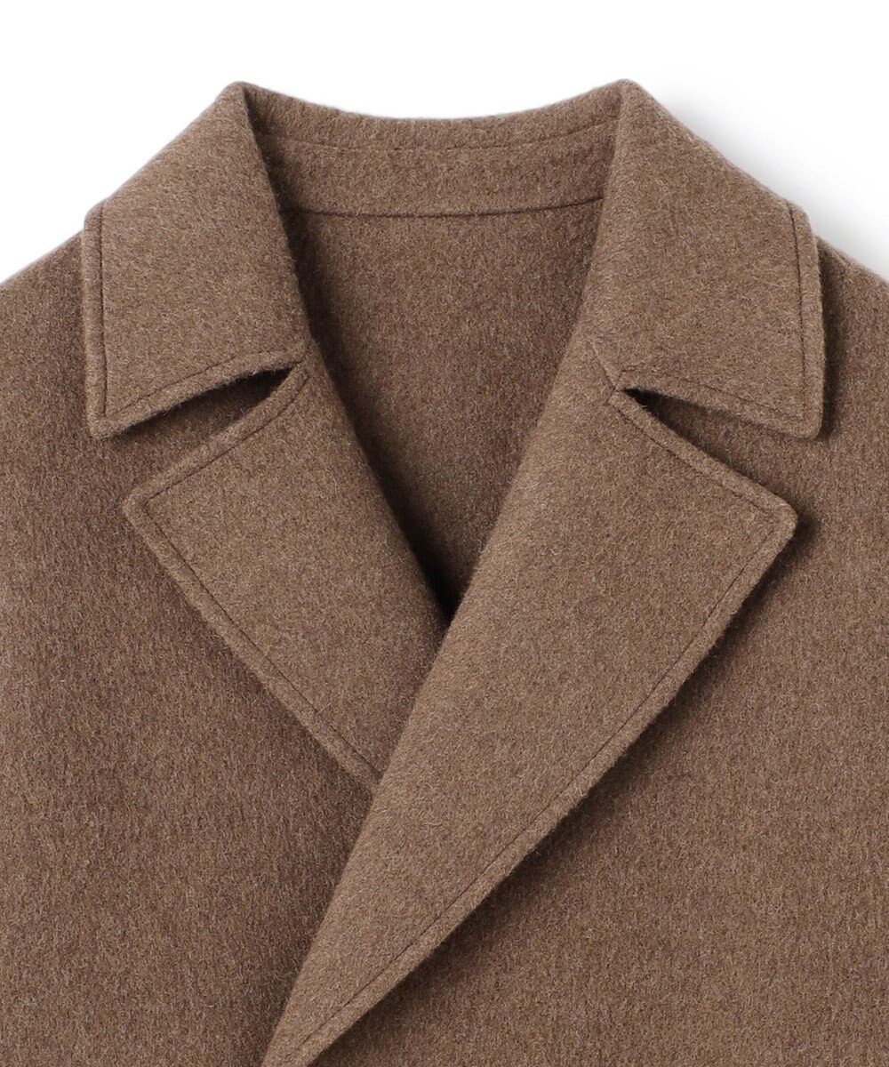 JOSEPH HOMME 【LEON掲載】【新素材】ウールキャメルリバー　ダブルブレストチェスターコート 