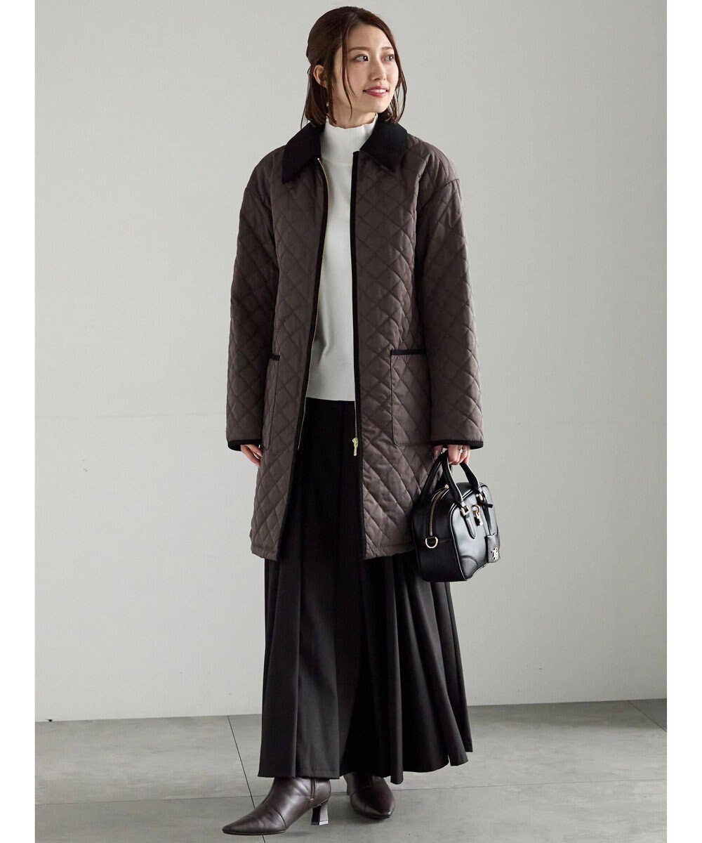 Te chichi キルティングミドルコート 