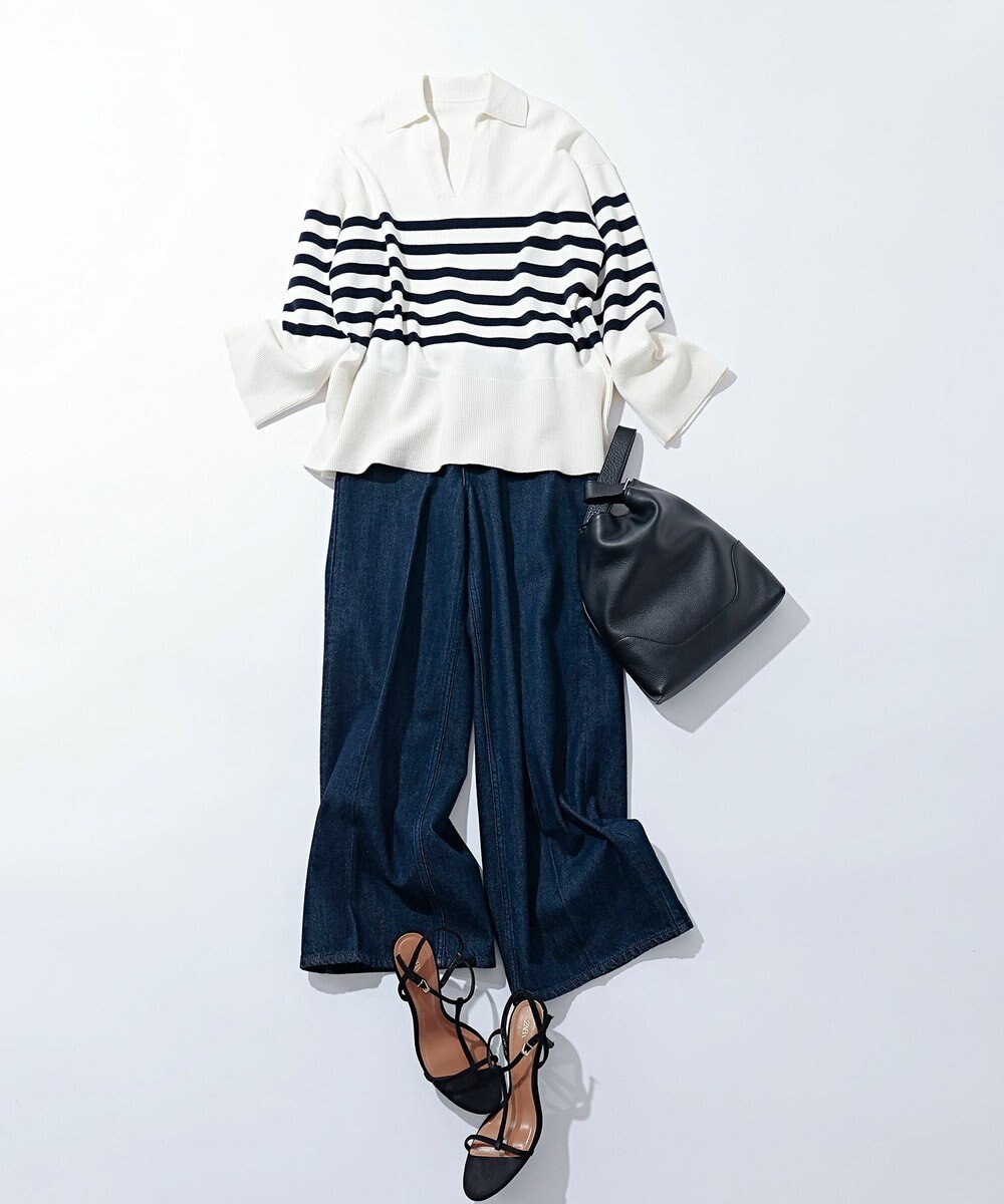 uncrave スウェットライクニット スキッパートップス 