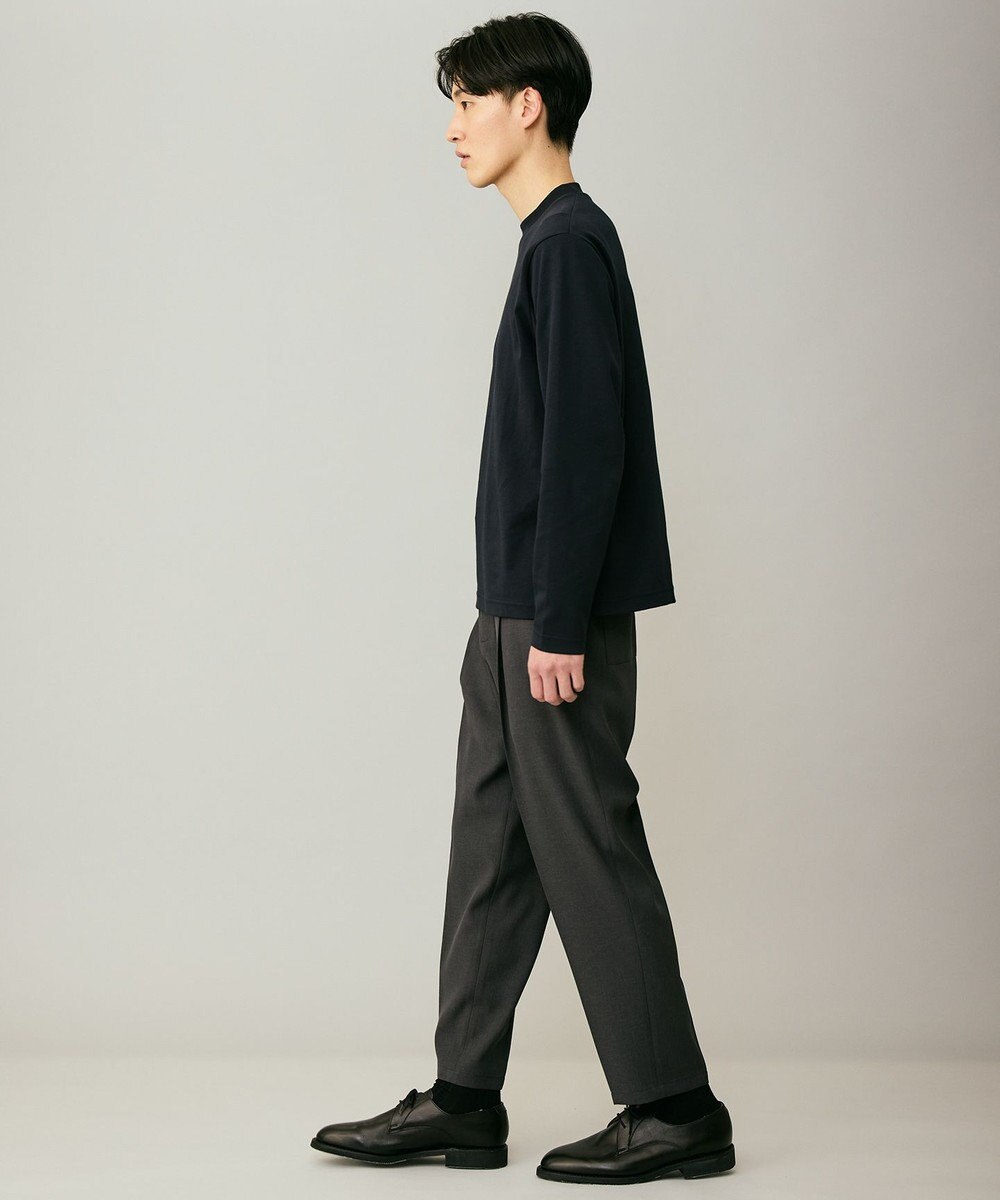 UNFILO MENS 【ストレッチ/イージーケア】WOOL TOUCH 機能美パンツ ワイド 