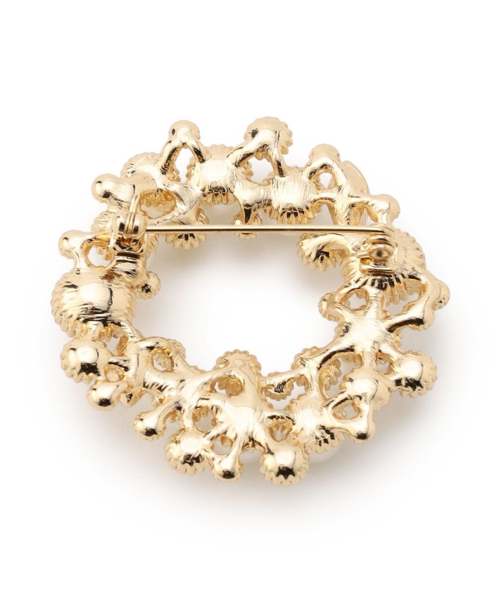 23区 ビジューMIX サークル ブローチ 