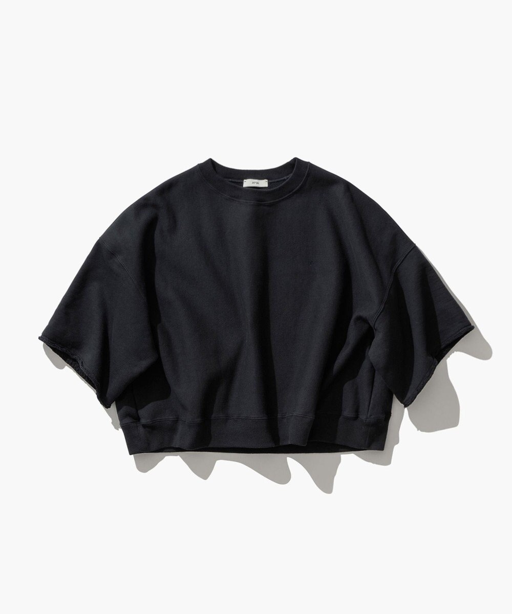 ATON NATURAL DYED URAKE | オーバーサイズハーフスリーブスウェット 