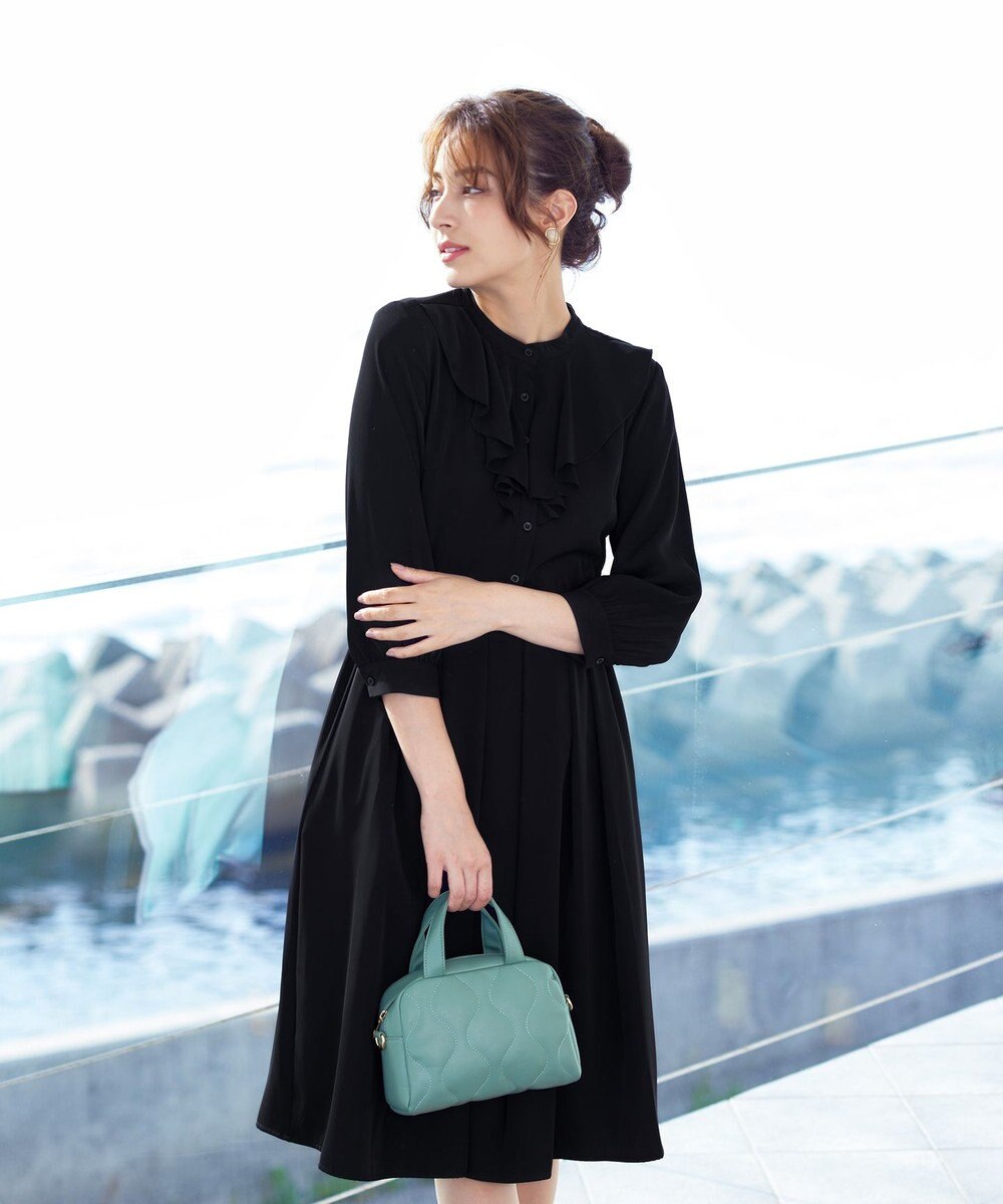 Tiaclasse 【洗える】ラッフルフリルワンピース 