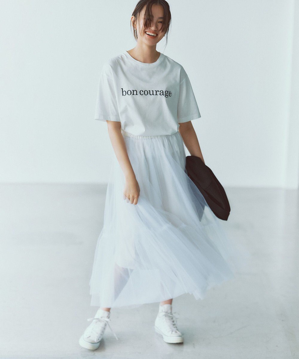 NAVE 【Nave・洗える】チュールフレアースカート 