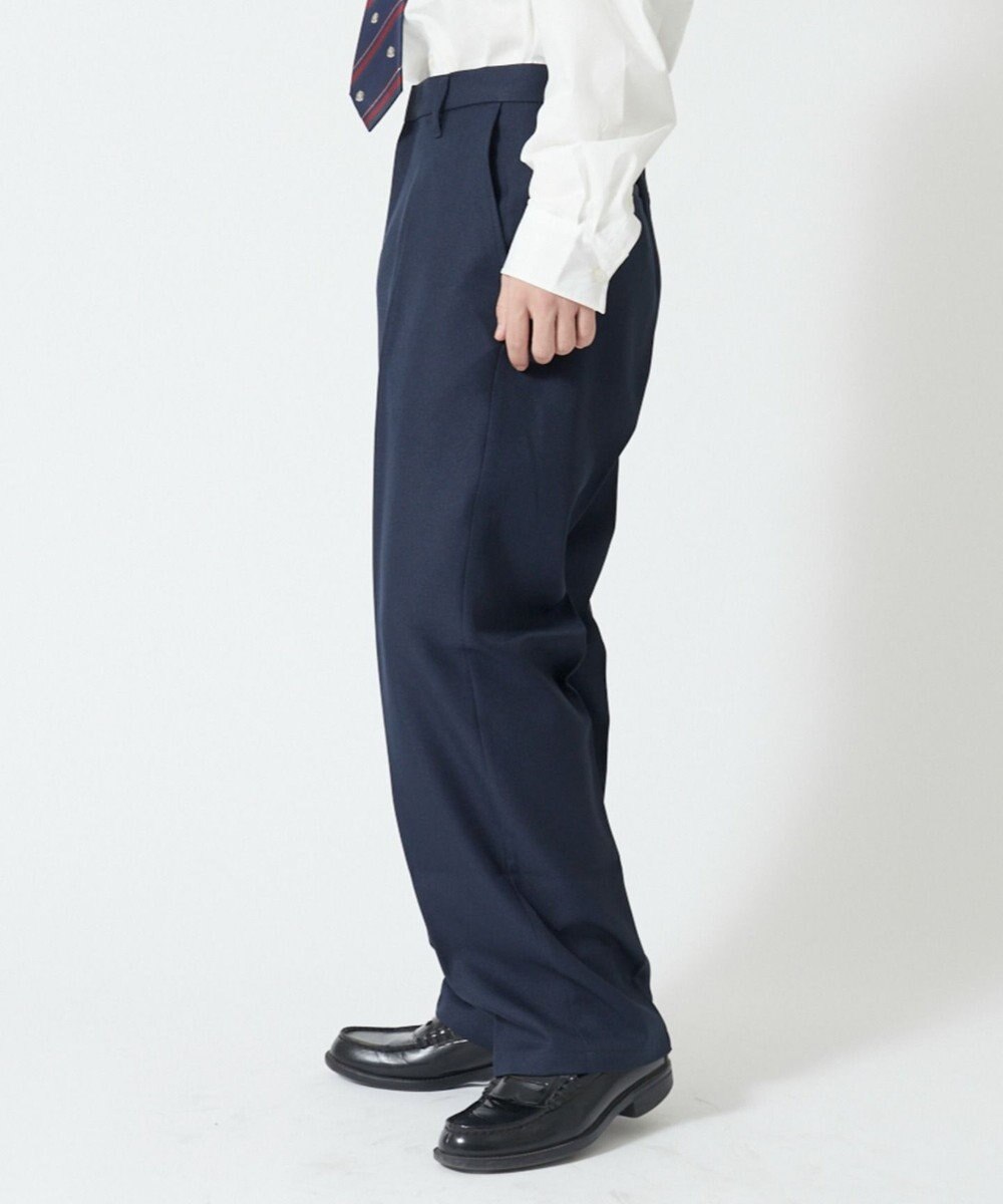 WEGO 【SCHOOLITEM】メンズスクールセミワイドスラックス 