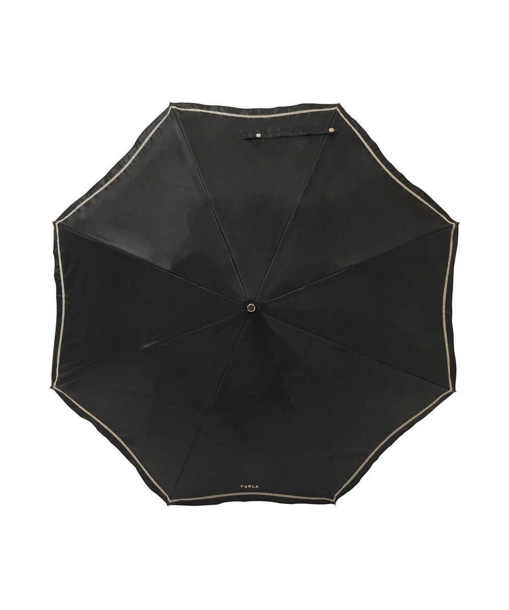 MOONBAT 【軽量/一級遮光】FURLA 晴雨兼用日傘 降りたたみ日傘 ジッパー刺繍 ／遮光 遮熱 UV 