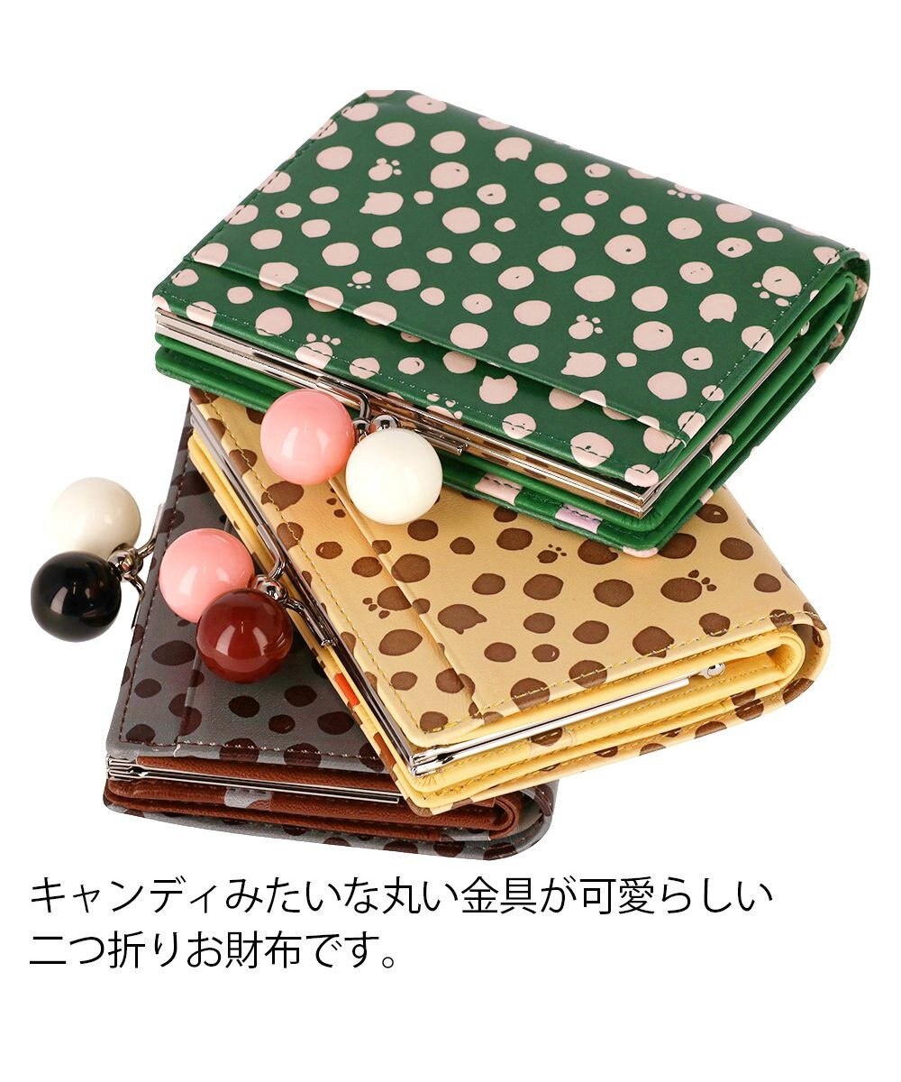 tsumori chisato CARRY ポルカドット 2つ折り財布 がま口 