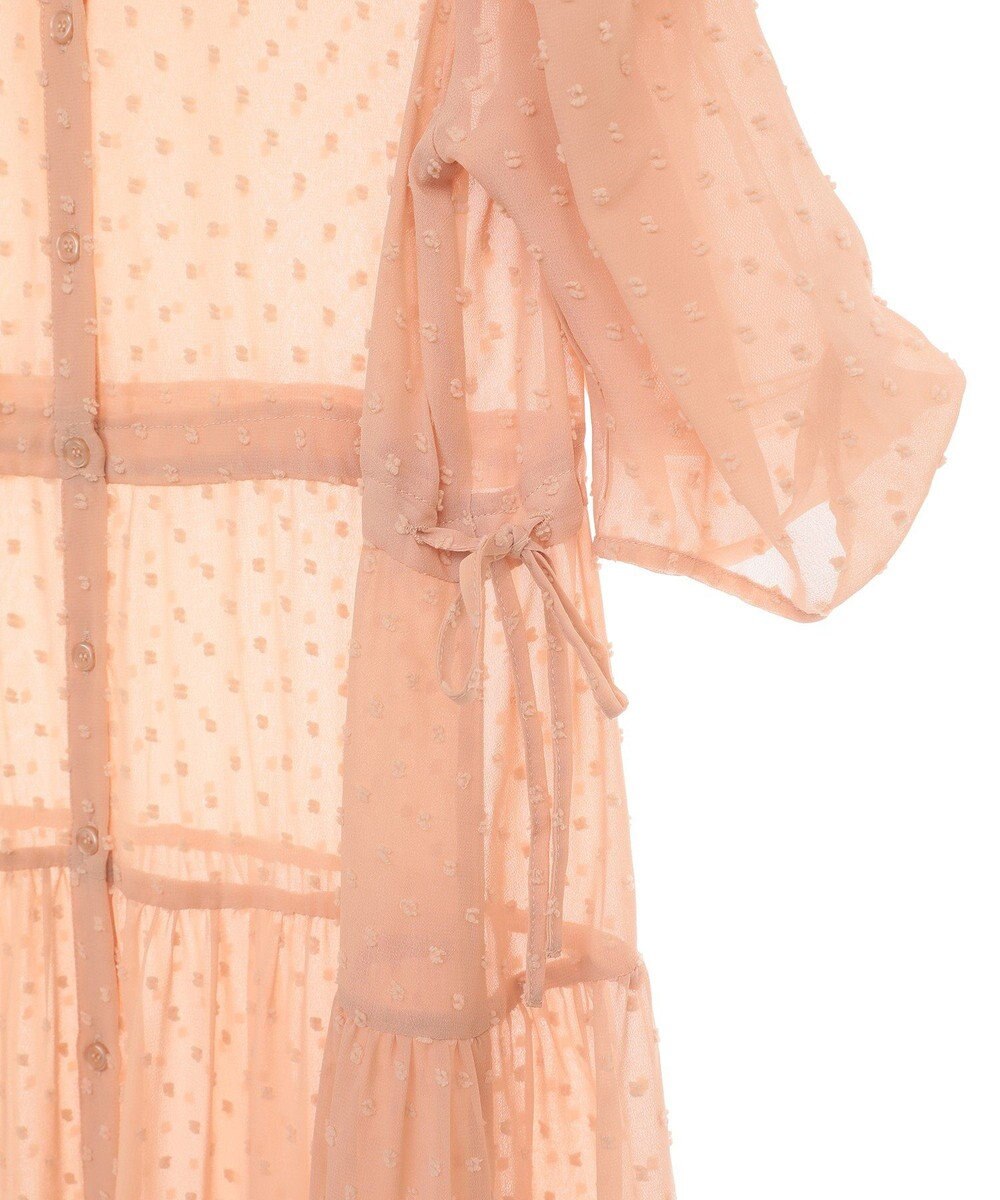 earth music&ecology ドットドビーシアー羽織ワンピース 