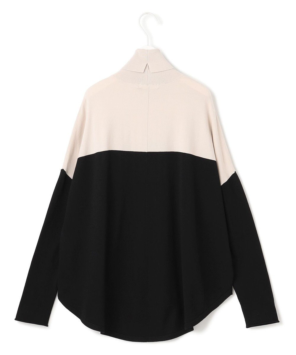 ICB L 【洗える】 ヴィスコースワイド タートルネックプルオーバー 