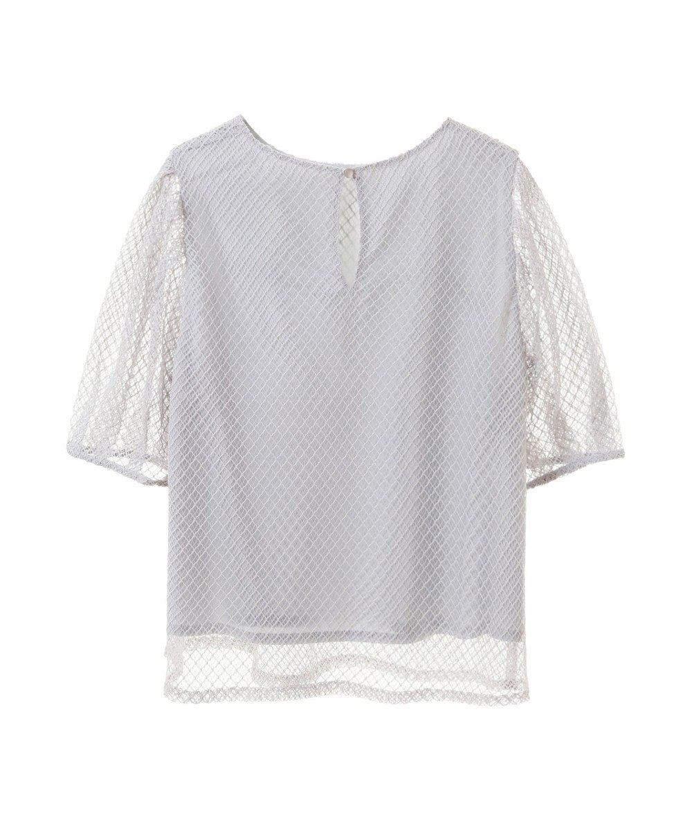 earth music&ecology 袖シアーレースプルオーバー 