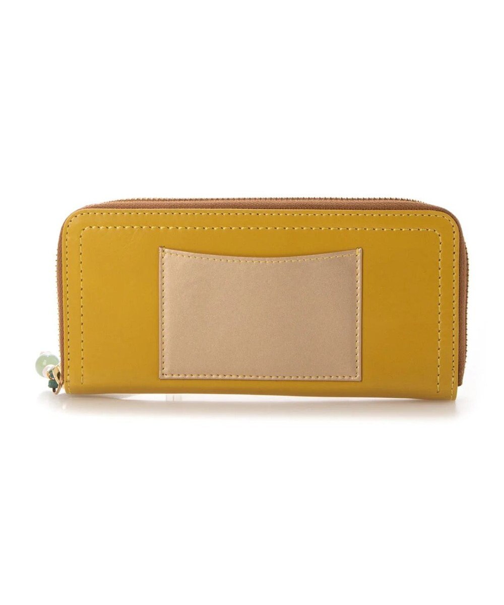 UNBILLION perche ジェムストーンチャームラウンド長財布 