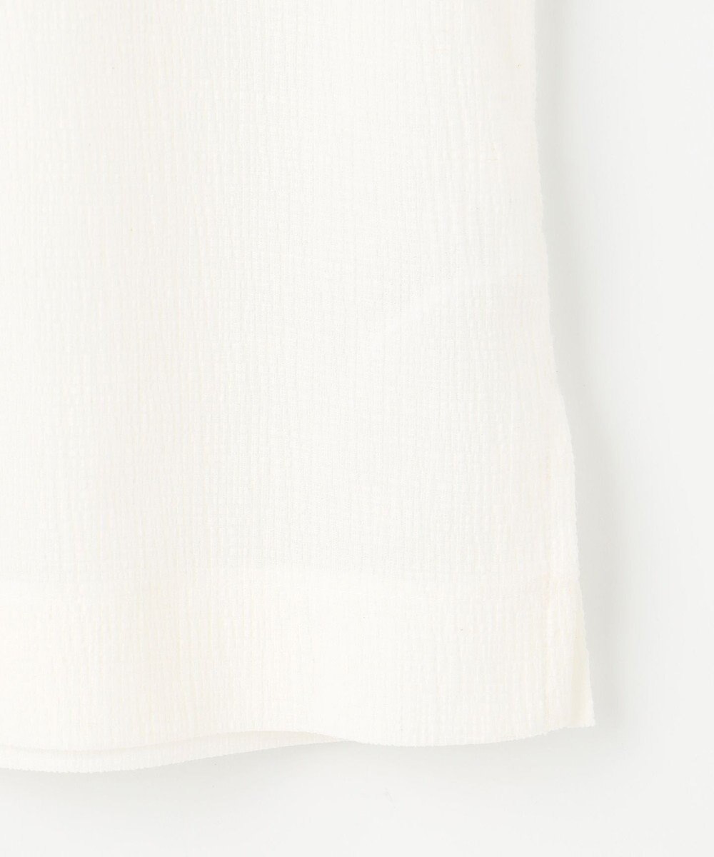 自由区 L 【カタログ掲載・洗える】リネンサッカーコンビブロッキング カットソー 