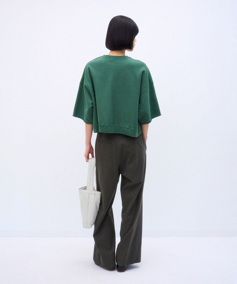 ATON NATURAL DYED URAKE | オーバーサイズハーフスリーブスウェット 