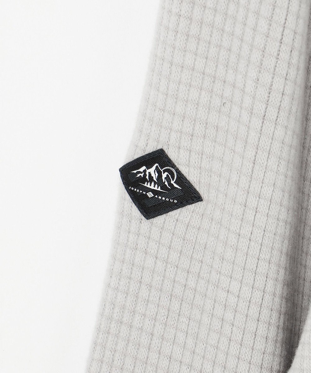 JOSEPH ABBOUD MOUNTAIN 【吸湿発熱/ソフト】ソフトウォームワッフル ハーフジップ カットソー 