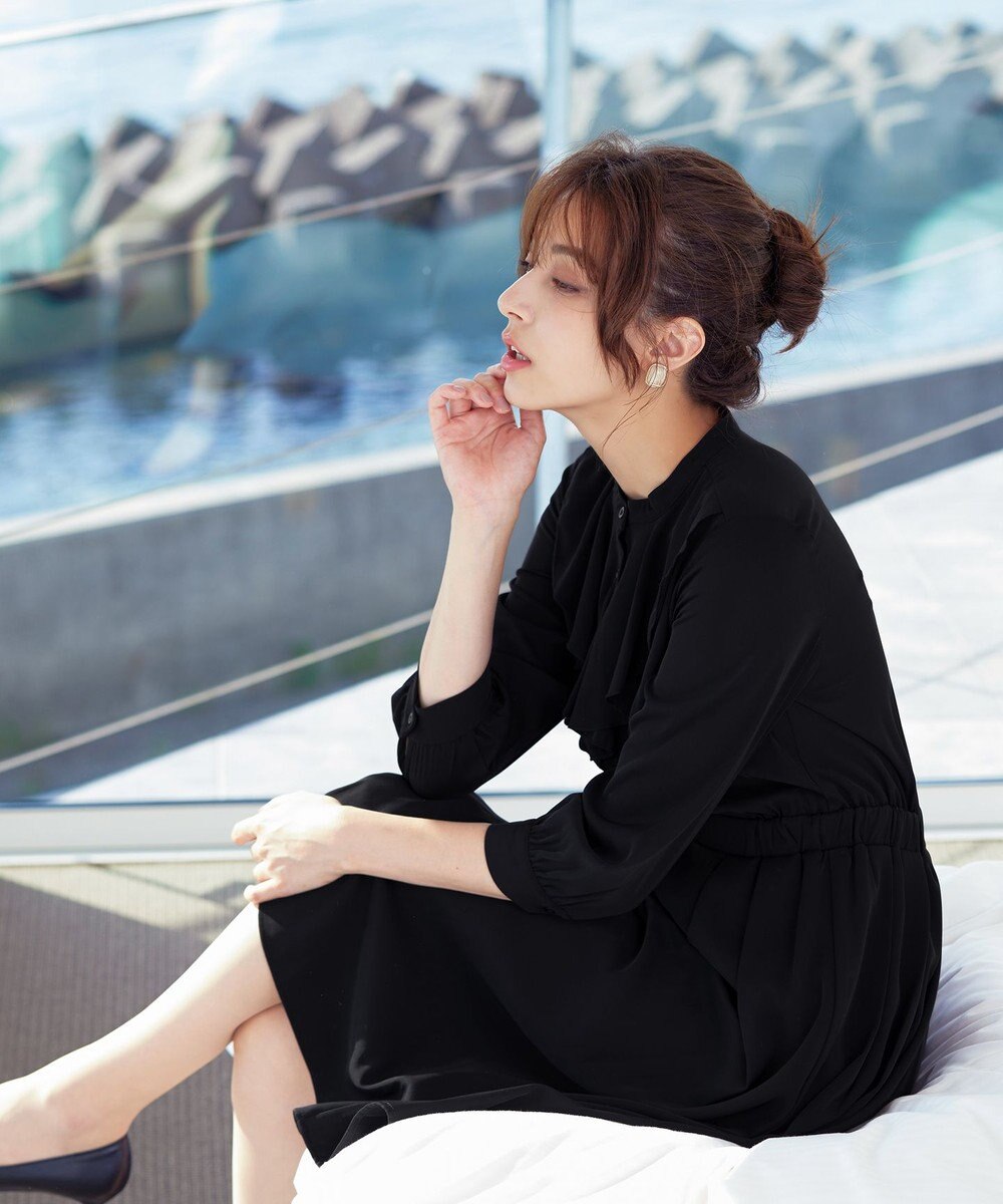 Tiaclasse 【洗える】ラッフルフリルワンピース 