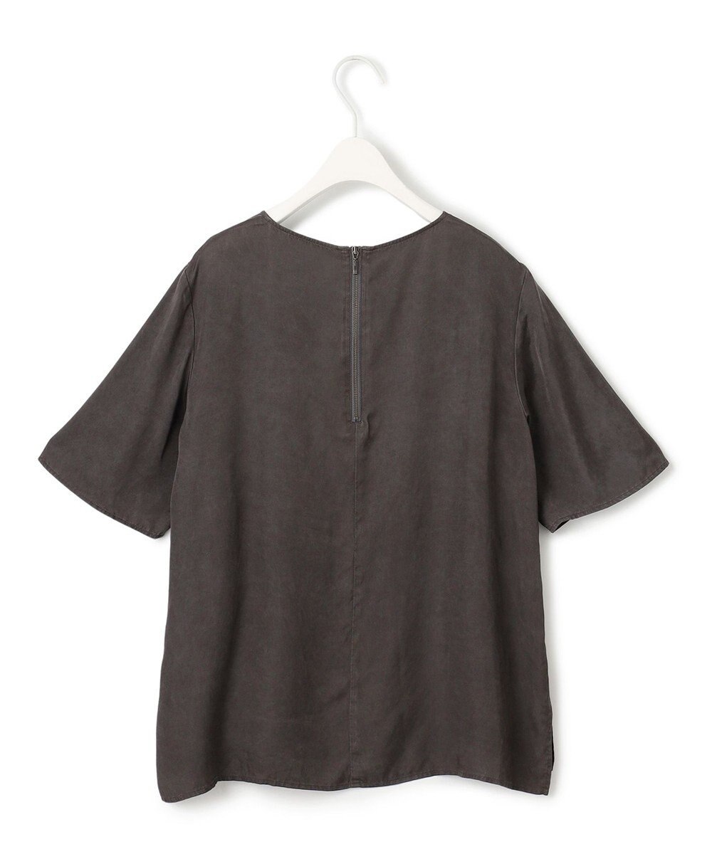 ICB 【洗える】 キュプラピグメントクロス ブラウス 