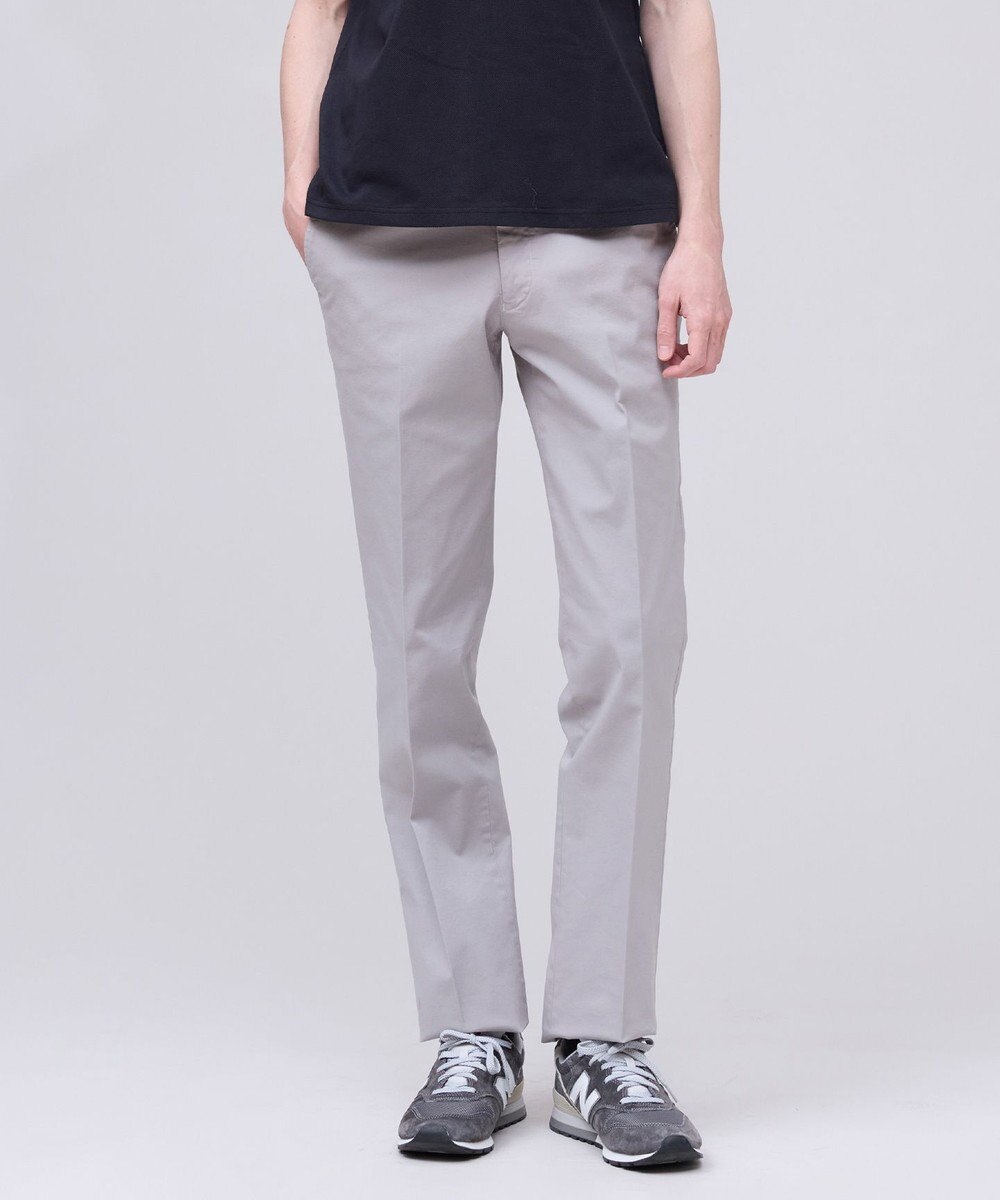 J.PRESS MEN 【ストレッチ】オックスガーメントダイ ステムテーパード パンツ 