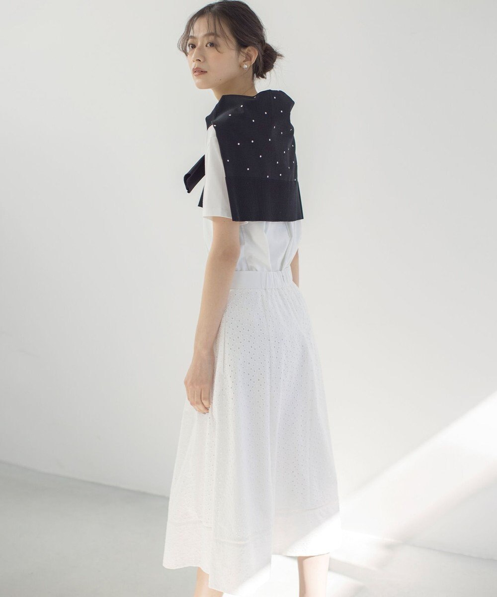 組曲 【WEB限定】ドットニット カーディガン 