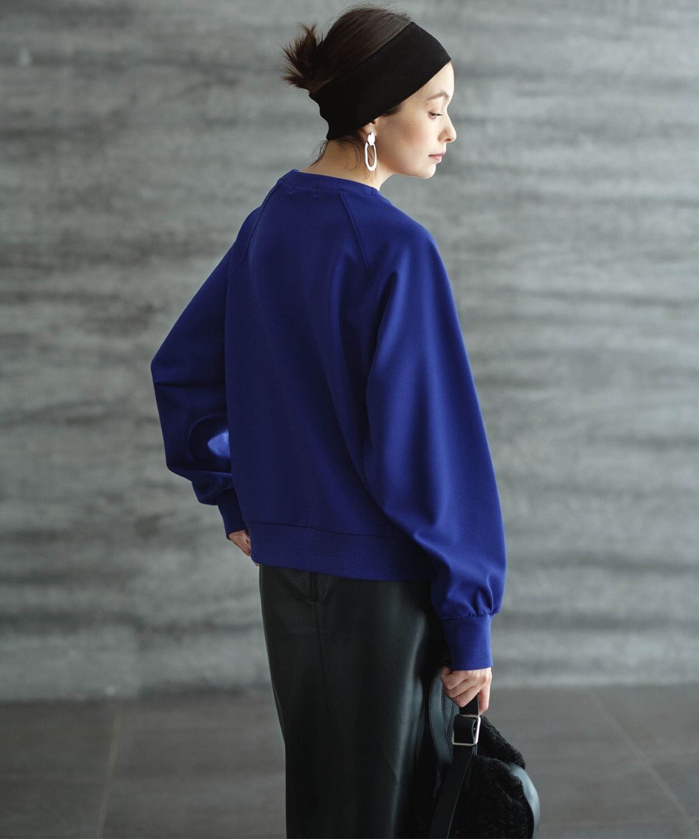 ICB L 【洗える】ジョーゼットジャージー  ドルマンスリーブプルオーバー 