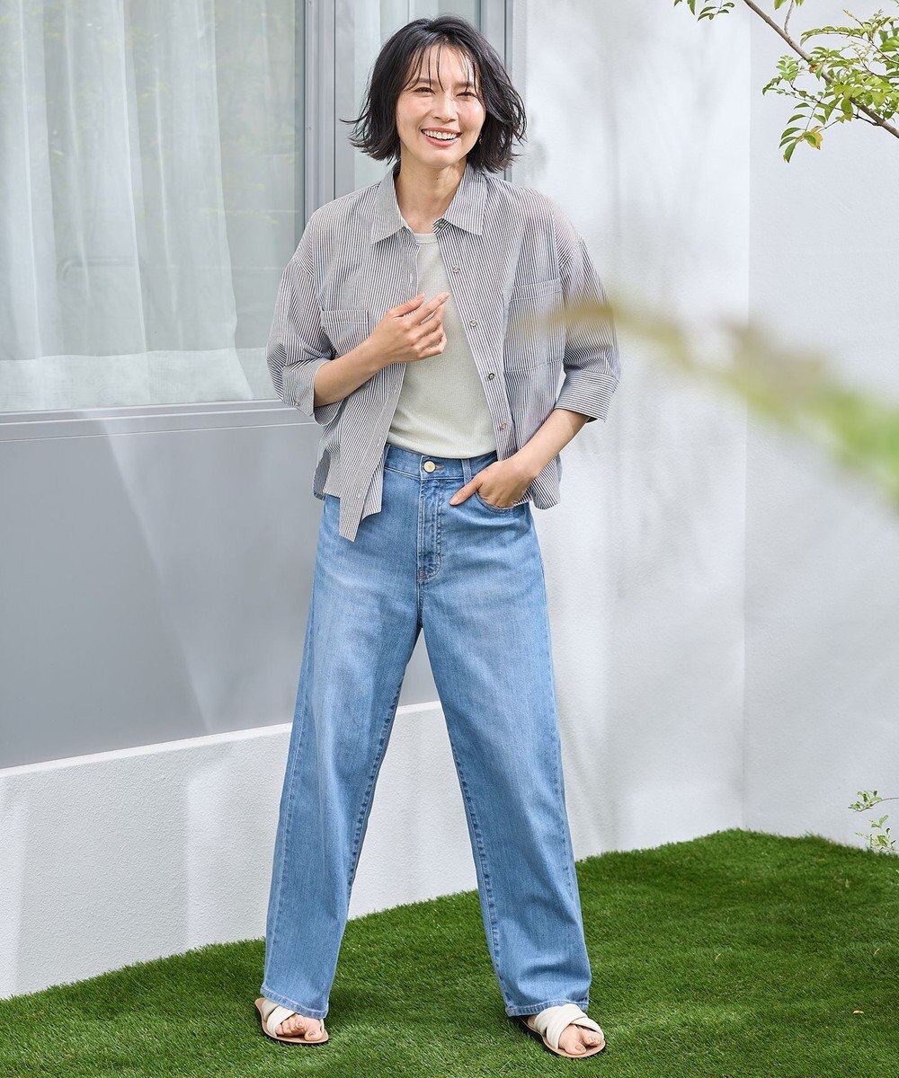 ANY 【洗濯機可能/ストレッチ】カーブラインジーンズ 