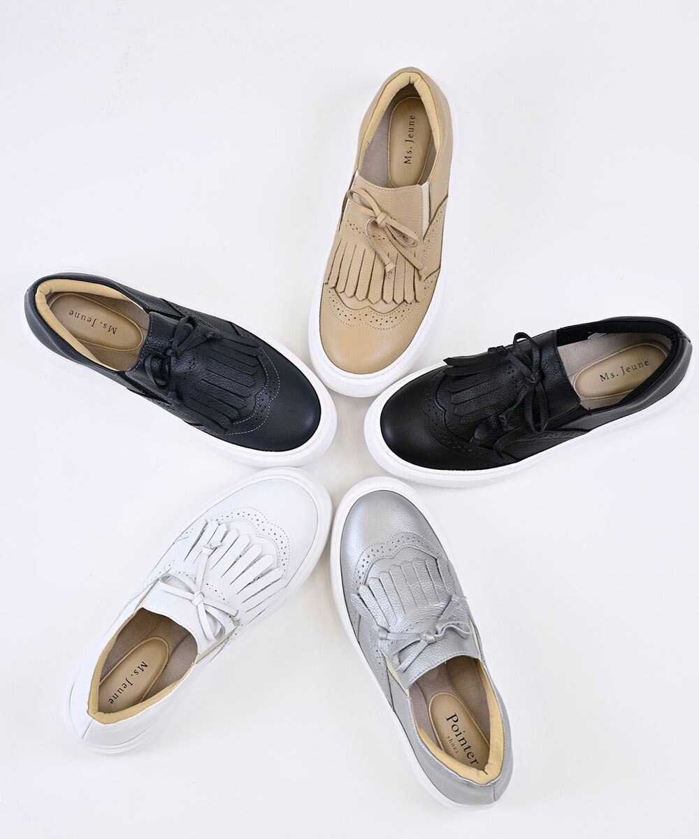 Pointer 日本製 本革タッセルスニーカー 