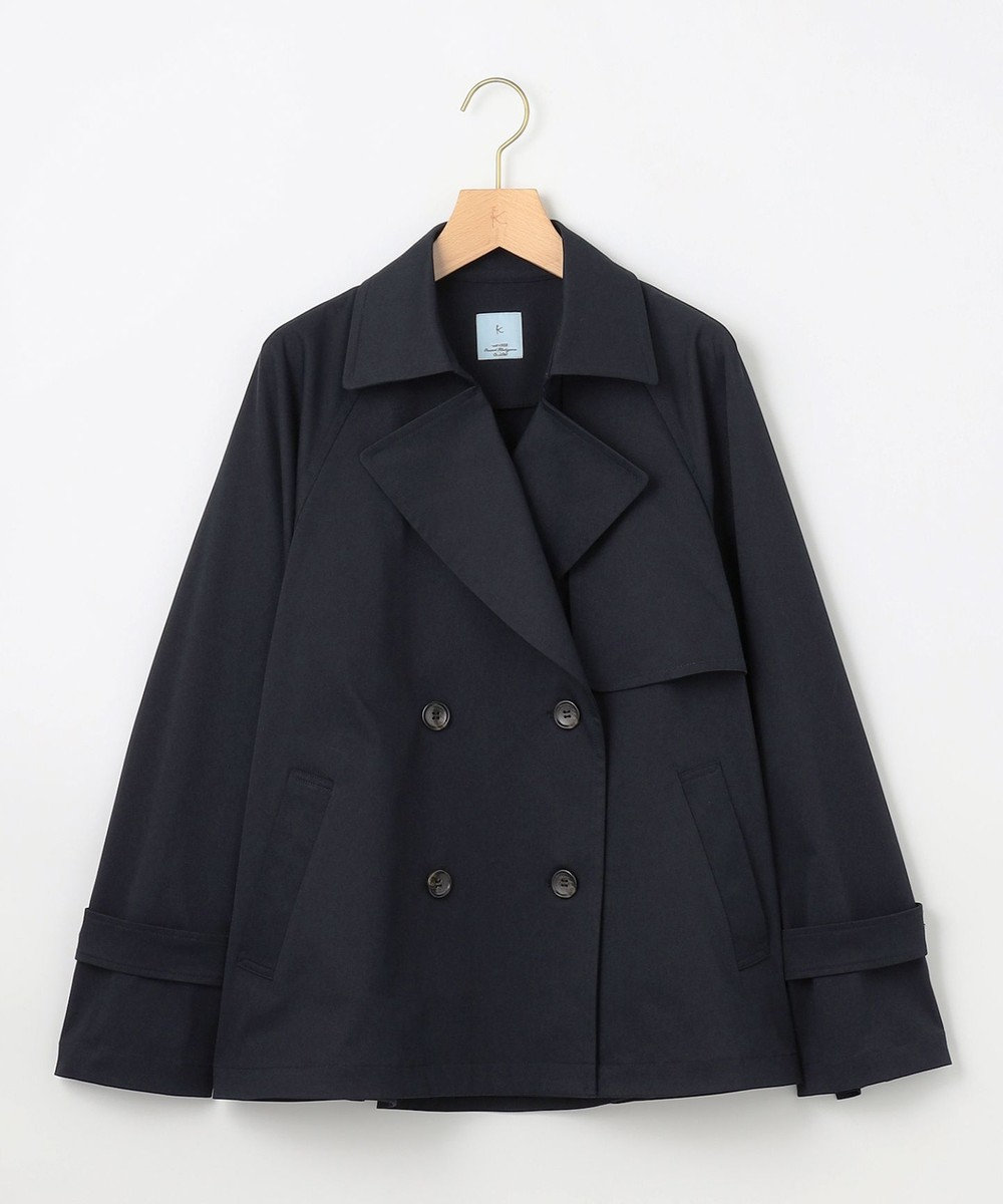 組曲 【WEB限定】コットンライクツイル ショートトレンチコート 